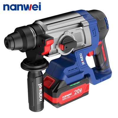 Перфоратор аккумуляторный Nanwei NW-H8261-4, 20V, SDS-Plus, 2 АКБ 4 Ач