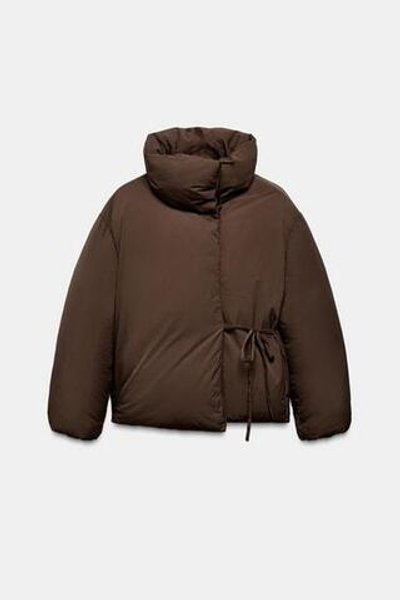 Короткая водонепроницаемая и ветрозащитная куртка-анорак - ZARA