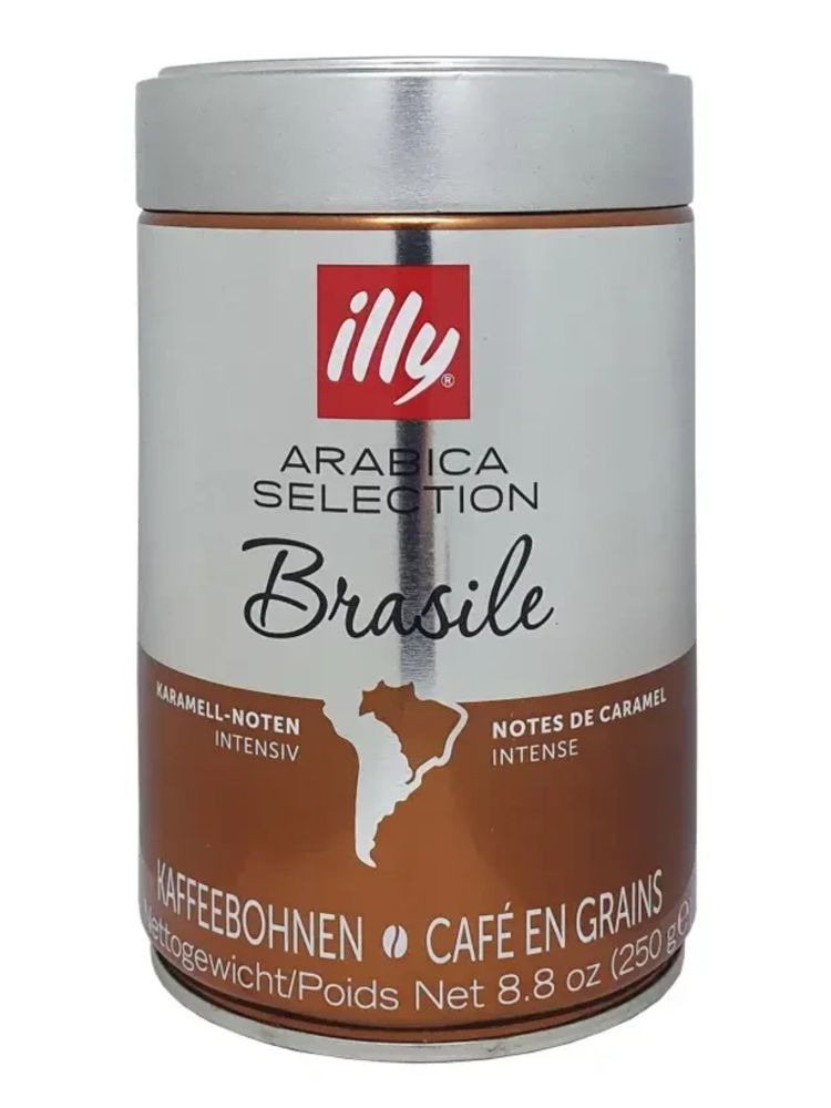 Кофе в зернах ILLY Бразилия 250 г, 4 шт