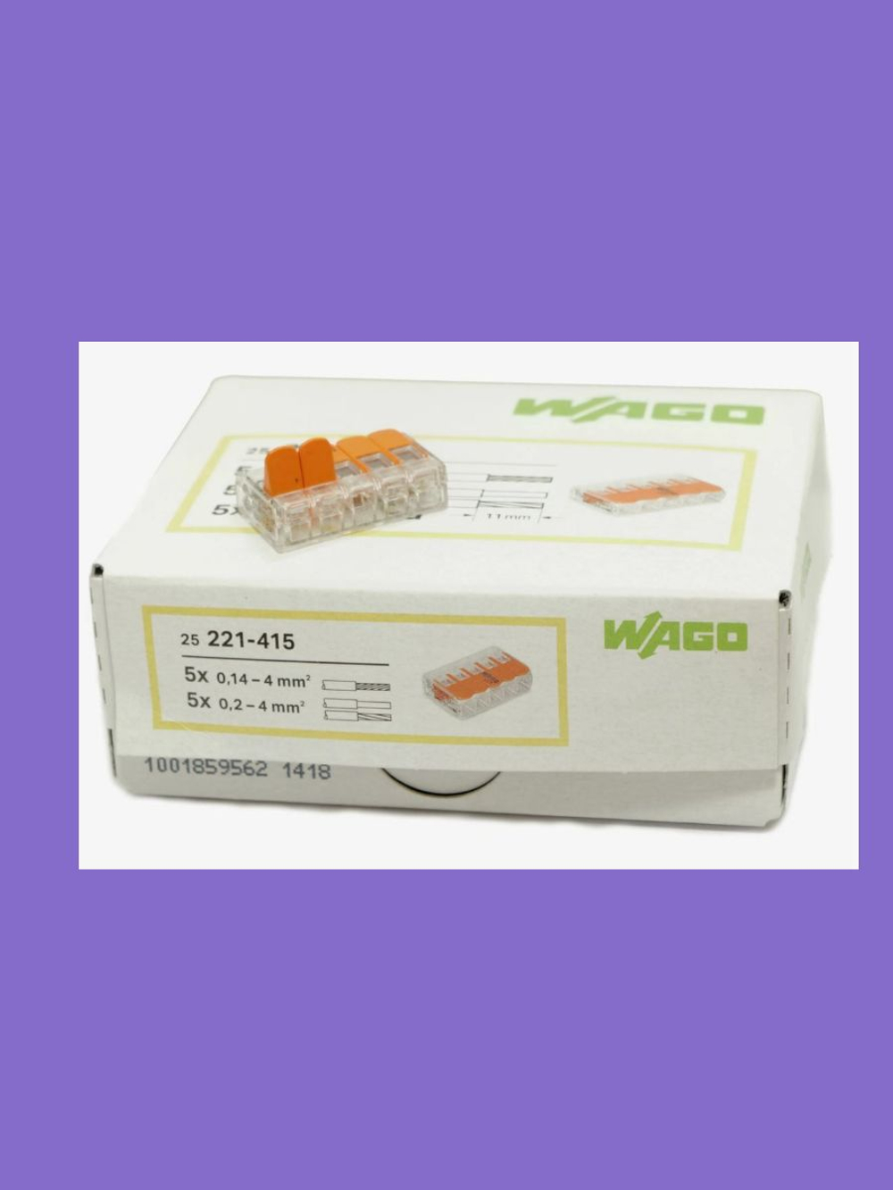 Клемма WAGO 221-415 25 шт