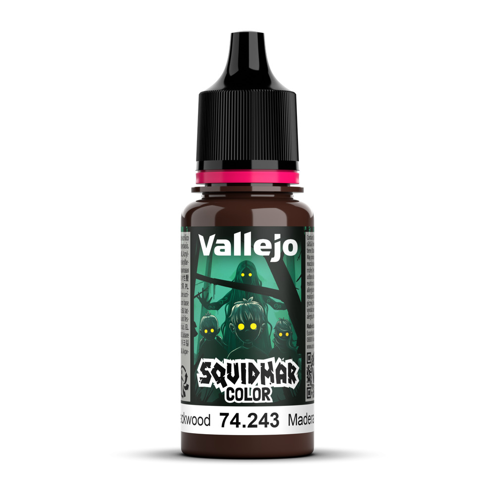 Vallejo Squidmar Color Blackwood — акриловая краска, 18 мл (74.243)