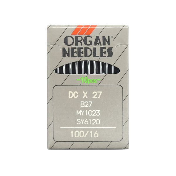 Иглы для промышленных швейных машин DCx27, №100, 10 шт, Organ