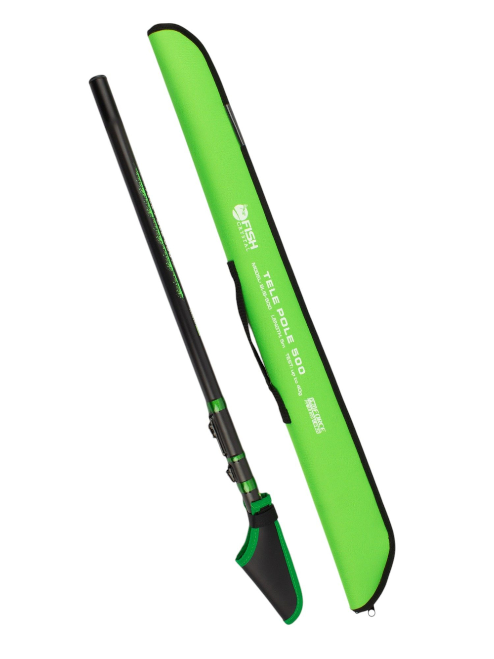 Удилище телескопическое с кольцами (болонское) Fish Crystal Tele Pole длина 5 м, тест до 40 г