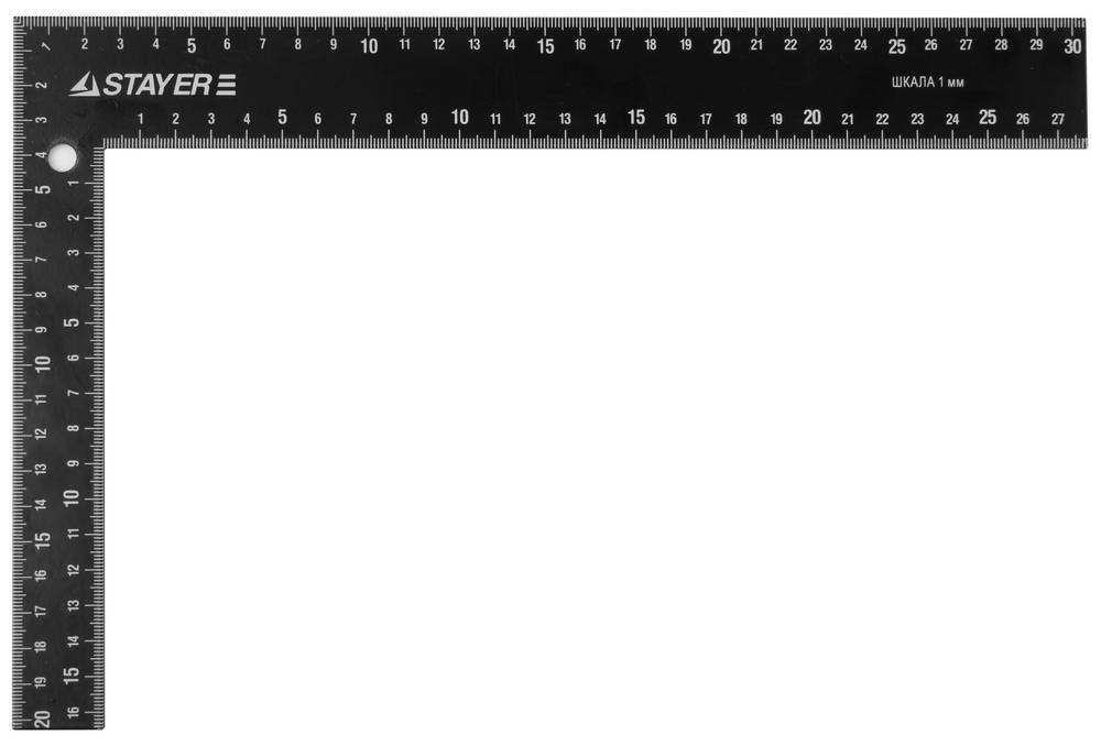 STAYER 300 х 200 мм, цельнометаллический угольник (3435-30)