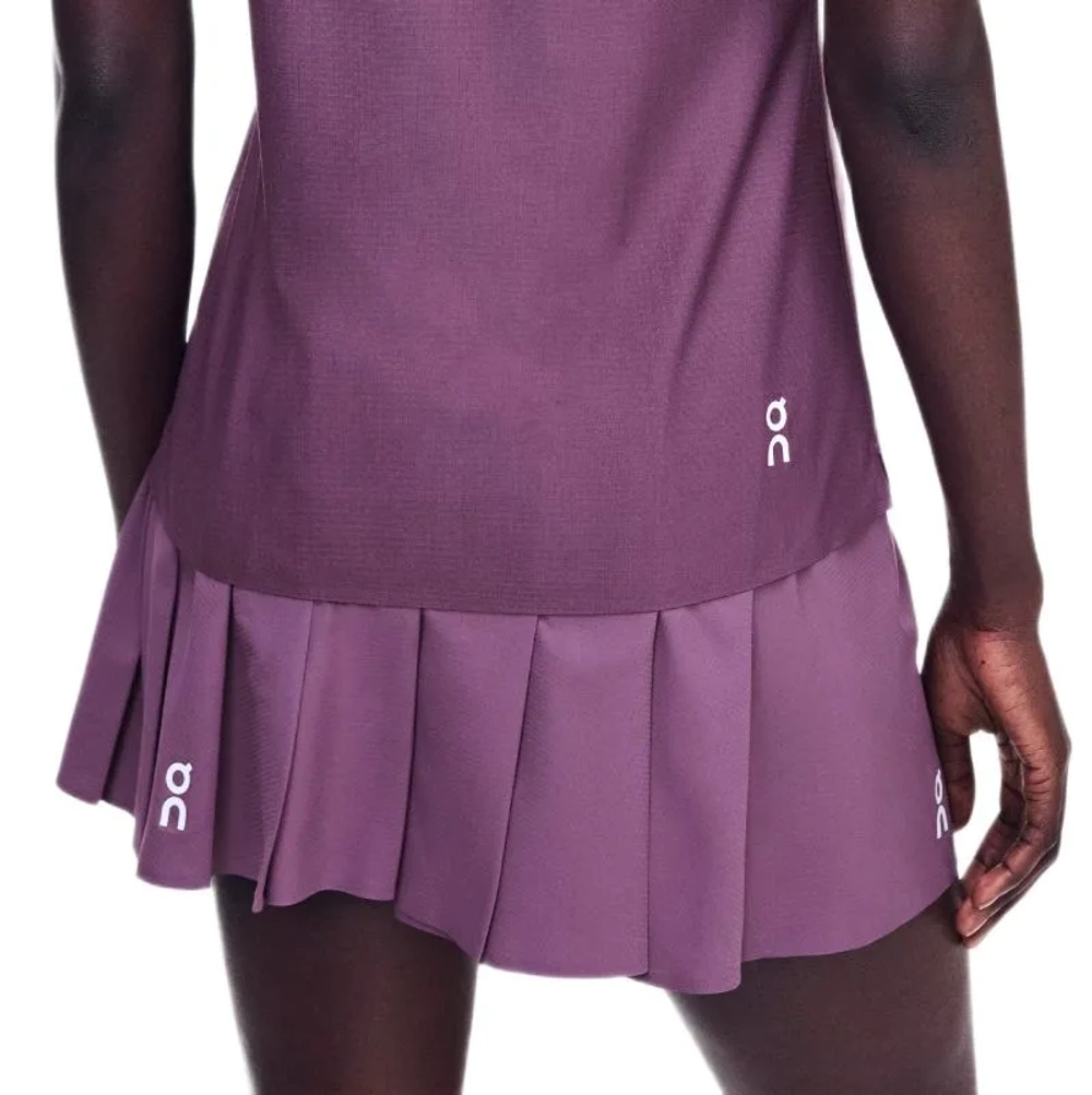 Теннисная юбка On Court Pleated - cassis
