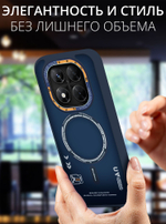 Дизайнерский чехол из мягкого пластика для REDMI NOTE 14 PRO 4G (не 5G) с MagSafe и усиленной защитой камеры