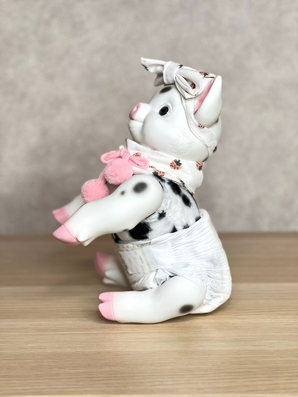 Игрушка мягконабивная 35см АниРеал Хрюшка (60140)
