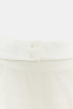 ZARA ТОП ИЗ ЖОРЖЕТА С ГОРЛОВИНОЙ ХАЛТЕР, ЭКРЮ