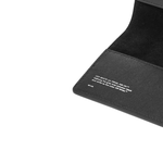 OFF WHITE Leather Card Holder Passport Holder Men"s Black