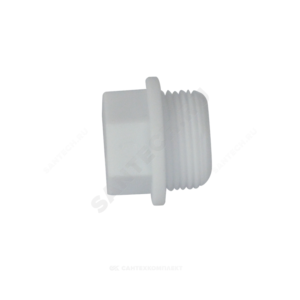 Заглушка PP-R белая Дн 25х3/4" НР PRO VALFEX 10163025-PRO