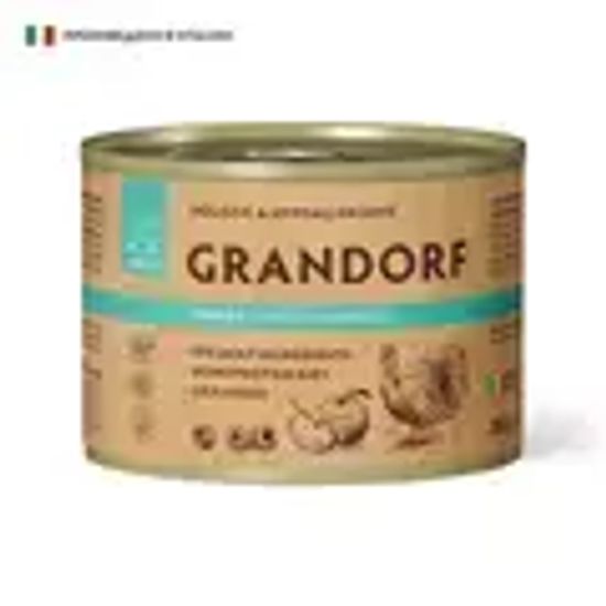 Grandorf для собак всех пород Паштет из индейки с яблоком и малиной