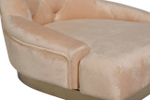 Стул Garda Decor велюр бежевый, матовое золото 65*61*93 см