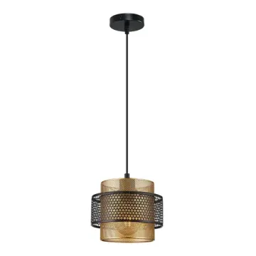 Подвесной светильник 1*Е27 A7069SP-1GO черный/ золото Grid Arte Lamp