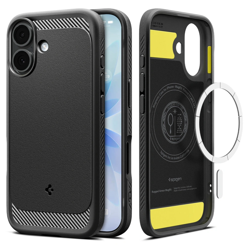 Чехол Spigen Rugged Armor Magsafe для iPhone 17 черный