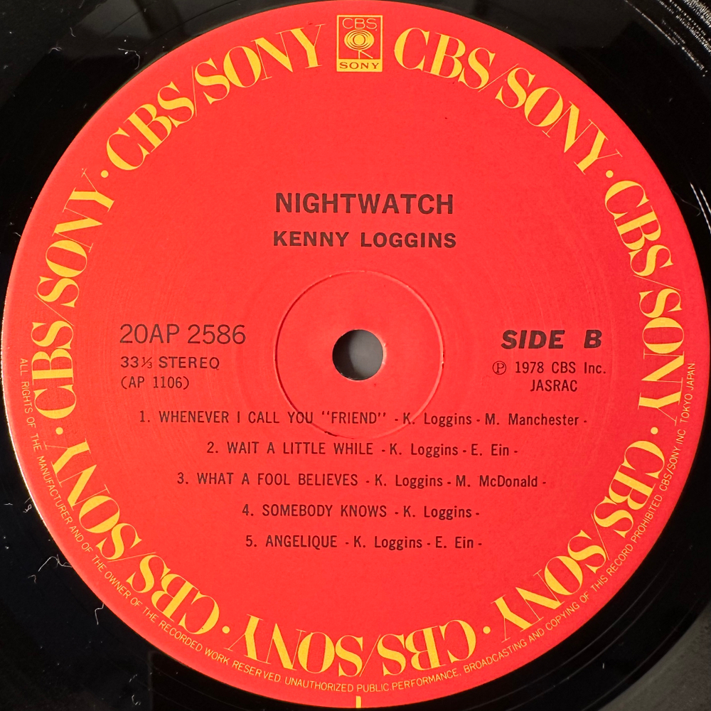 Kenny Loggins – Nightwatch (Япония 1983г.)