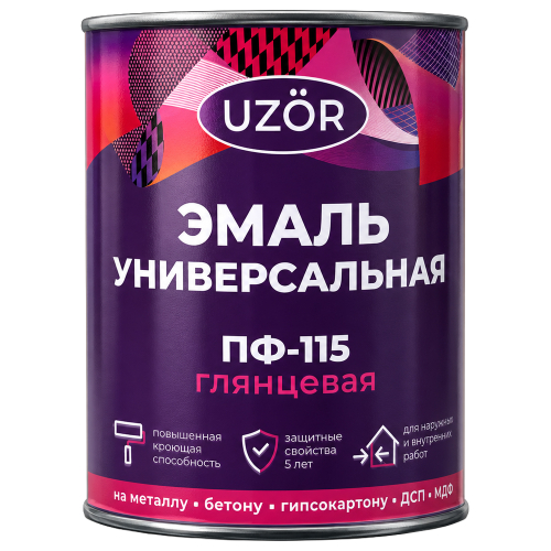 Эмаль ПФ-115 Узор  фисташковая   0,8кг  (Сайвер)