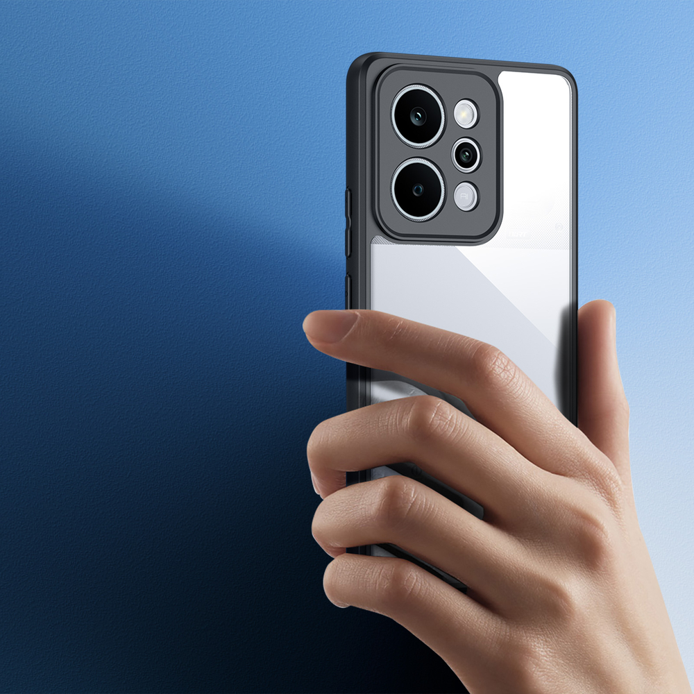 Чехол защитный с черными мягкими рамками для Realme P4 Power 5G, серия Aimo Series Case от Dux Ducis