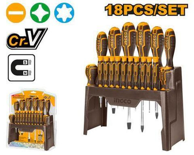 Haбop отвёрток 18 шт. SUPER INGCO HKSD1828 INDUSTRIAL