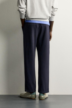 ZARA КОМФОРТНЫЕ БРЮКИ RELAXED FIT, МОРСКОЙ СИНИЙ