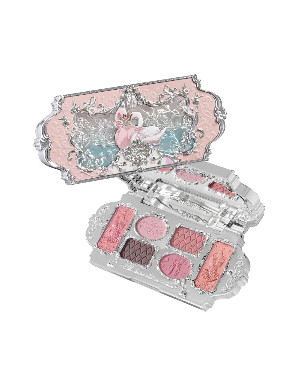 Палетка теней Flower Knows Swan Ballet 6-Color Makeup Palette – 03 Pink Swan