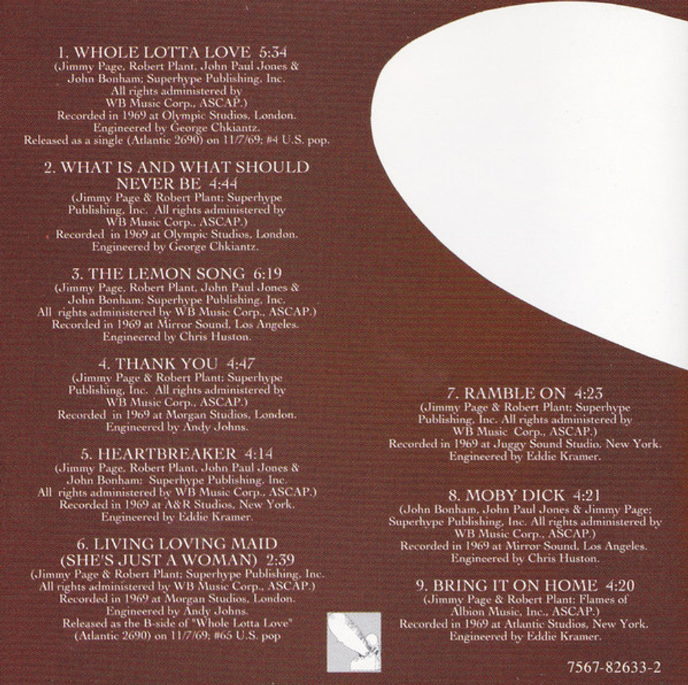 Led Zeppelin / Led Zeppelin II (CD)