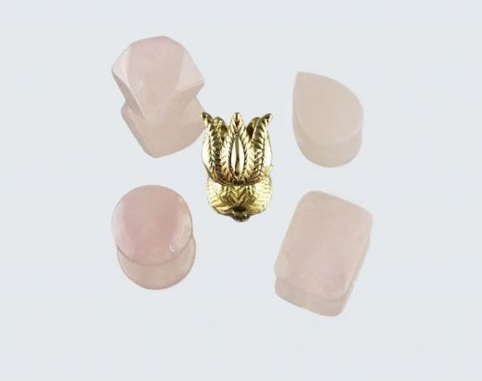 Серьги из Розового Кварца