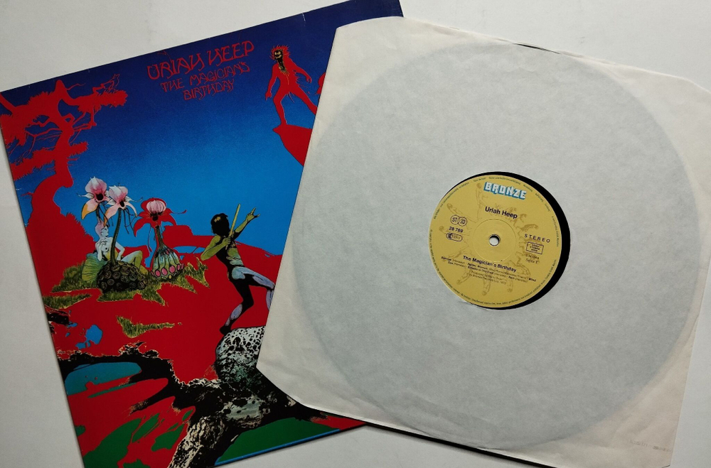 Винтажная виниловая пластинка LP Uriah Heep The Magicians Birthday (Germany 1982)