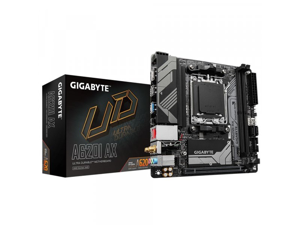 Материнская плата Gigabyte A620I AX, Socket AM5, AMD A620, mATX, RTL