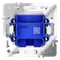 Вывод кабеля Voltum S70 Белый глянцевый VLS080201