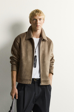 КУРТКА ИЗ ИСКУССТВЕННОЙ ЗАМШИ — ZARA · 8281/111