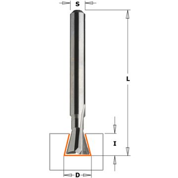 Фреза концевая  Hoffman W2 D=7,9 I=6,0 S=6,0 L=43,0 CMT 718.079.11