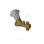 Клапан балансировочный ручной латунь R206B Ду 15 G1/2" A Ру25 ВР Kvs=2.7м3/ч без ниппелей Giacomini R206BY013