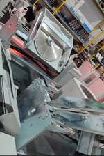Автоматический двухголовый пильный станок Plastmak SC4000S Plus с наклоном пильных дисков в обе стороны