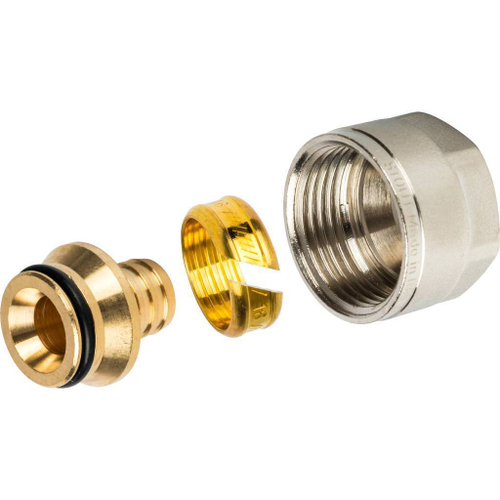 Фитинг компресс евроконус для труб PEX 16х2,0х3/4  STOUT 397