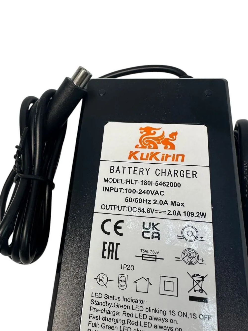 Зарядное устройство 48V (54.6V) 2A разъем DC 8.0х1.6 для Kugoo G2 Max