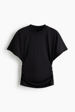 Топ из хлопка пима с рукавами «летучая мышь» - H&M