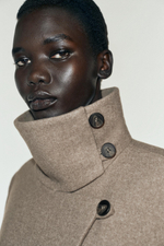 ДВУБОРТНАЯ КУРТКА ИЗ МЯГКОЙ ТКАНИ — ZARA