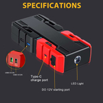 Устройство пусковое портативное бустер 12000mAh 1200A model 001 GKFLY