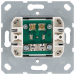 Розетка TV Φ9.5mm проходная с накладкой, цвет Алюминий