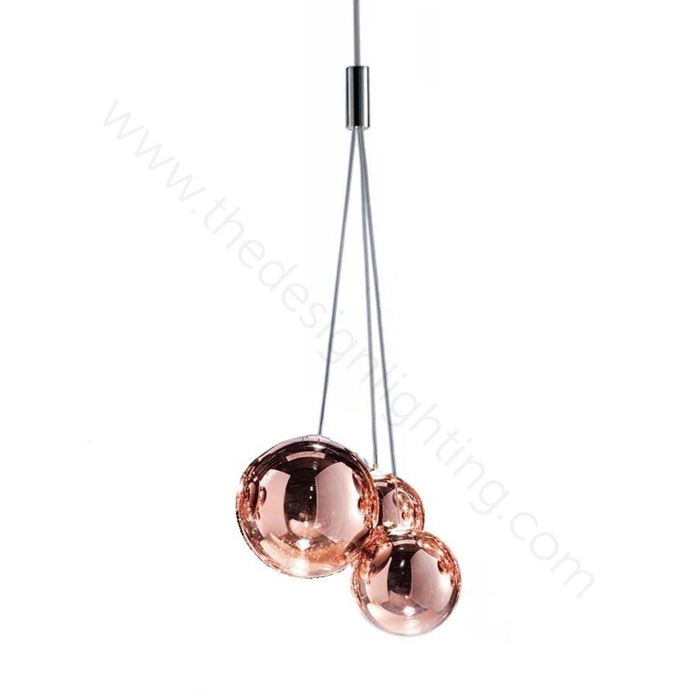 Pendant design lamp  Random by Studio Italia Design (Rose gold)