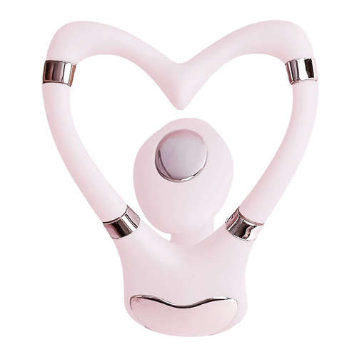 Розовый носимый двойной вибратор для стимуляции клитора и точки G Adrien Lastic Venus Double Vibrator Pink