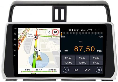 Магнитола для Toyota Land Cruiser Prado 150 2017-2023 - Parafar PF348LUX2FHD на Android 13, CarPlay, 4G SIM-слот