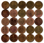 Набор 1 копейка СССР (25 шт без повторов) 1967-69, 71-91 м,л