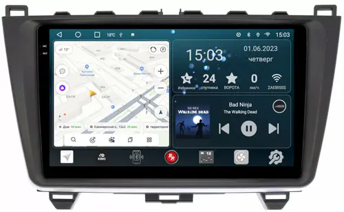 Магнитола для Mazda 6 2007-2012 (GH) - RedPower 002 Android 10, Быстрая, QLED+2K, CarPlay, SIM-слот