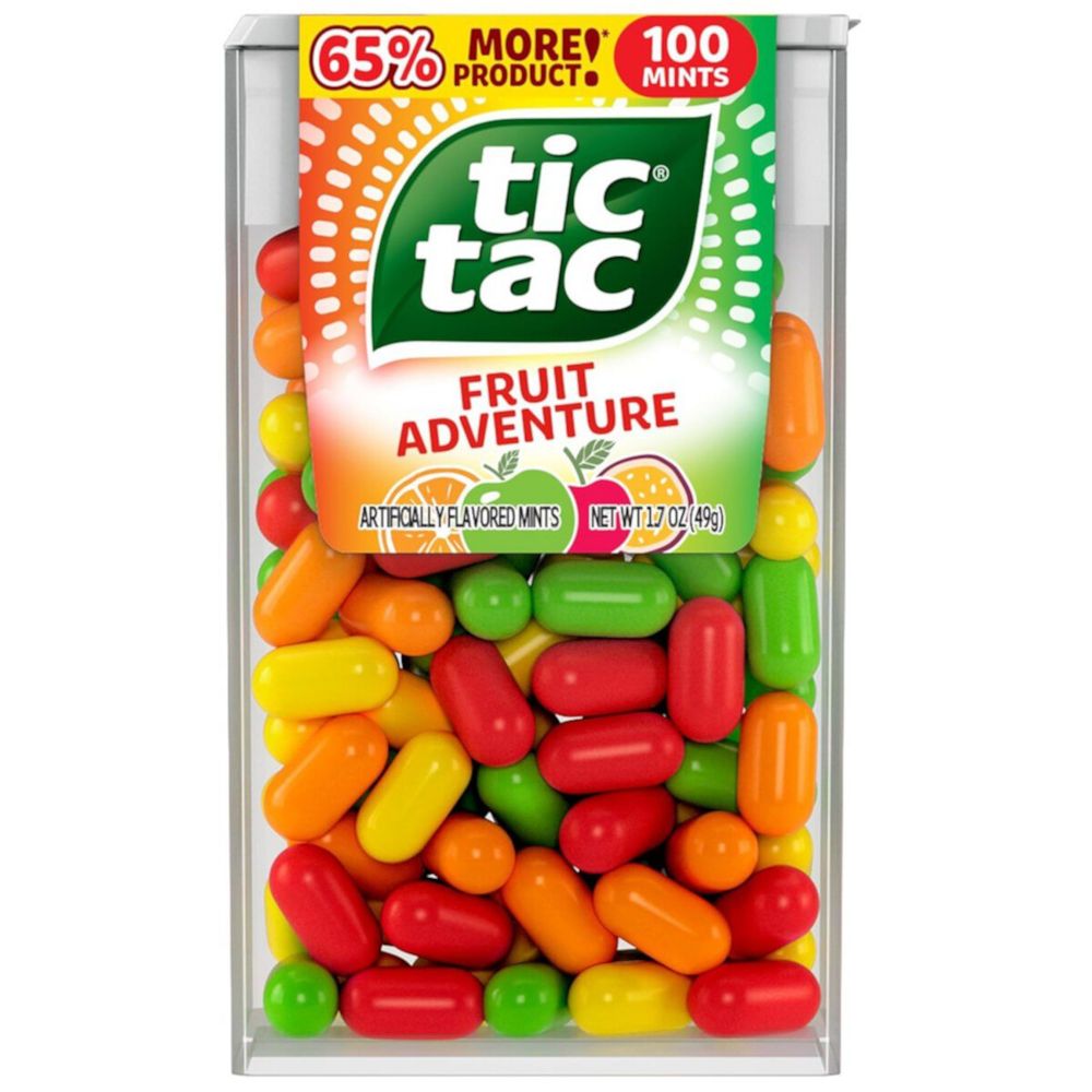 Освежающие конфеты Tic Tac 51гр Fruit Adventure (Тик Так Фруктовые)