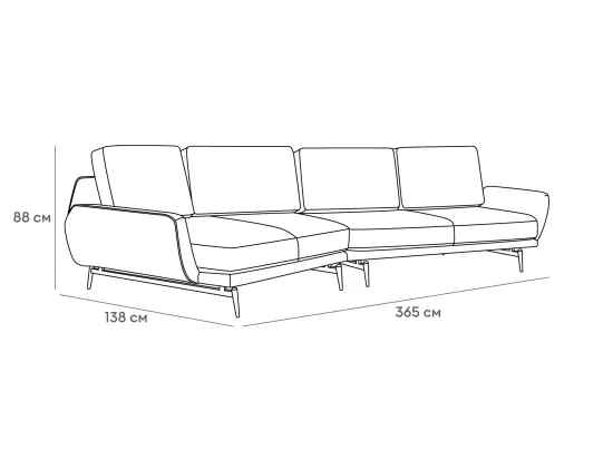 Диван Ispani угловой левый 960512