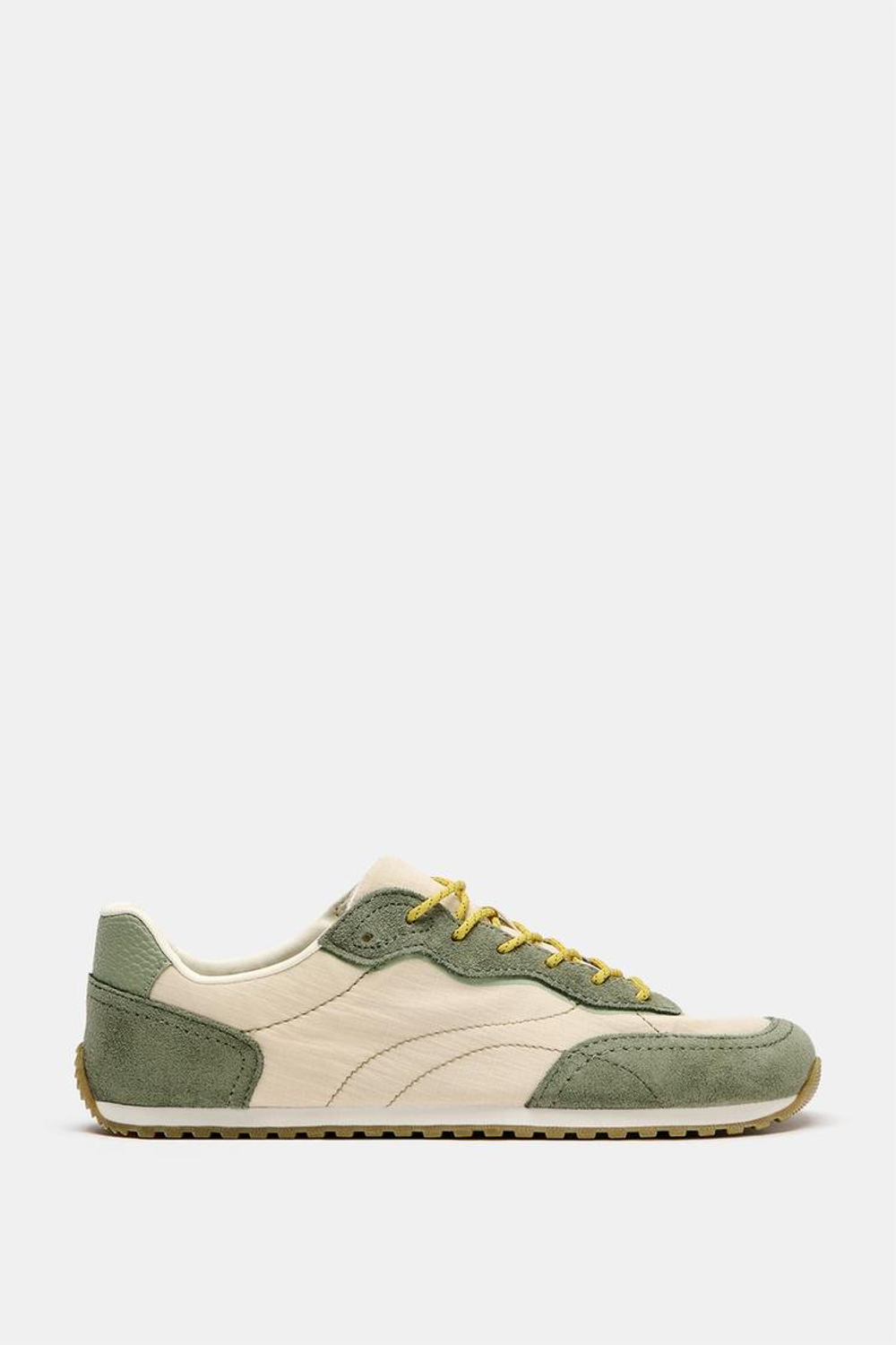 ZARA КОМБИНИРОВАННЫЕ КРОССОВКИ BAREFOOT, ЗЕЛЕНЫЙ