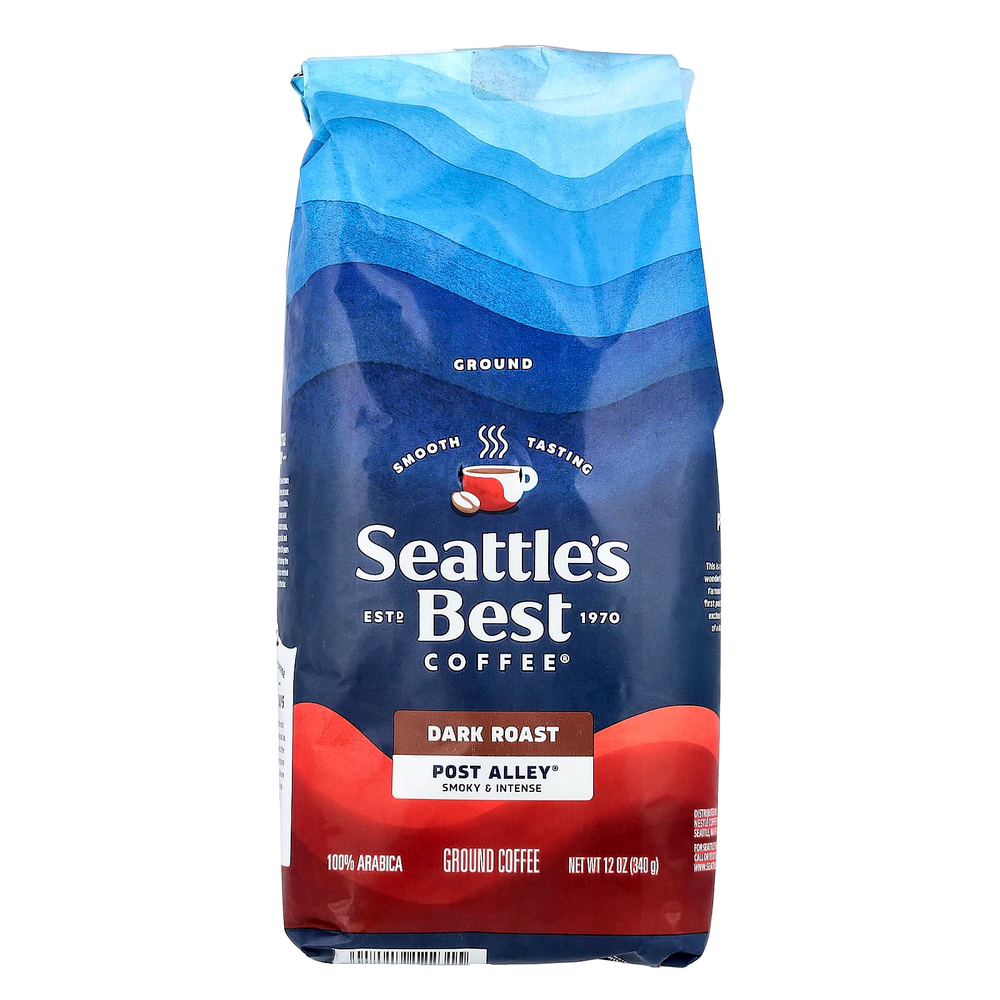 Seattle's Best Coffee, Post Alley®, кофе, молотый, темная обжарка, 340 г (12 унций)