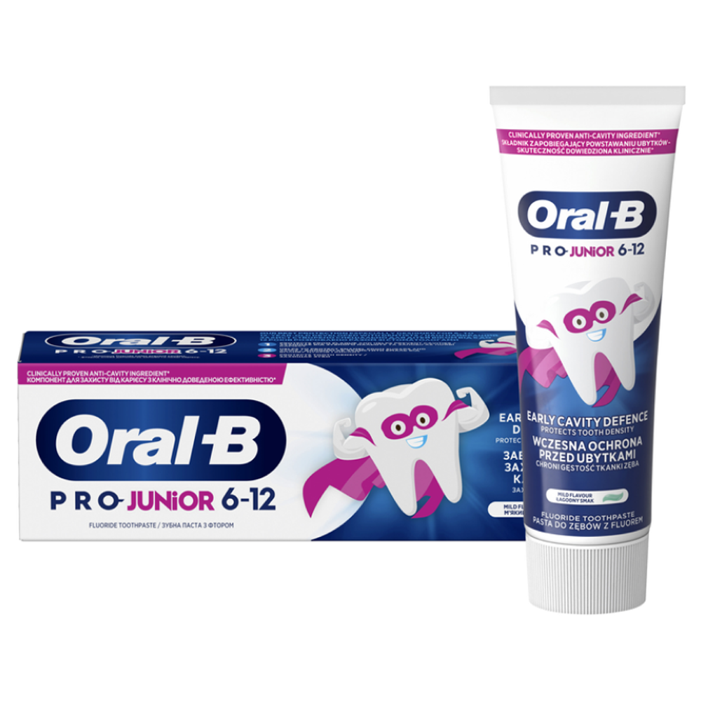 Зубная паста Oral-B 75мл Pro-Junior для детей Мягкий вкус
