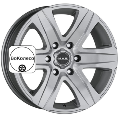 8x18/6x139,7 ET35 D67,1 Stone 6 Silver MAK